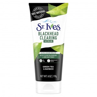 St. Ives Blackhead Clearing Face Scrub with Green Tea, Bamboo & Salicylic Acid