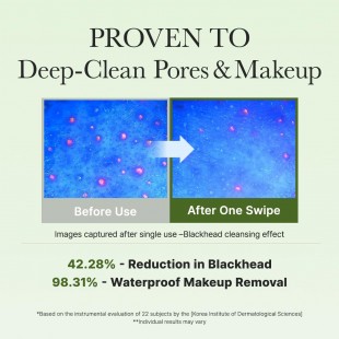 Arencia Pore Melt Cleansing Oil Pad, Easy Makeup Removing with Cleansing Wipes with Green Tea, Rice, Ceramide, 50 Pads