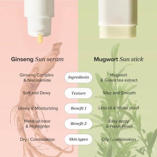 Beauty of Joseon Matte sun stick : Mugwort + Camilia 18g