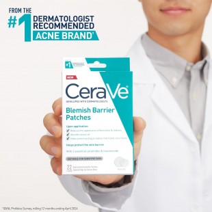 CeraVe Hydrocolloid Blemish Patches, Oil Absorbing Spot Control with Ceramides and Niacinamide 22Count
