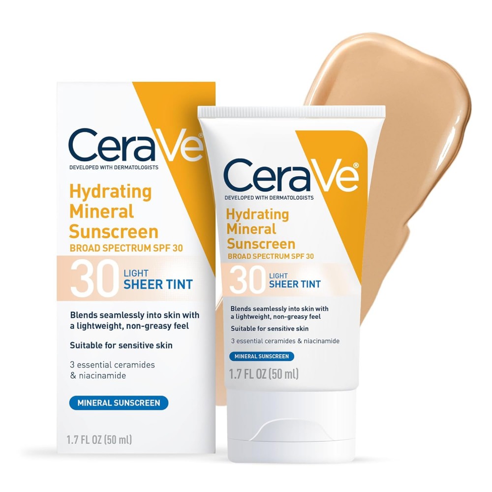 CeraVe Tinted Mineral Sunscreen with SPF 30 50mL LIGHT