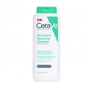 CeraVe Oil Control Balancing Shampoo, Clarifying Shampoo With Ceramides 355mL