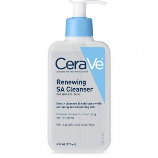 CeraVe Renewing SA Cleanser with Salicylic Acid, BHA, Hyaluronic Acid, Niacinamide & Ceramides 8floz