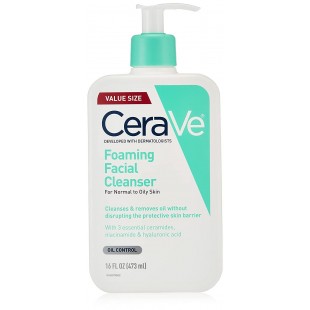CeraVe Foaming Facial Cleanser for Normal to Oily Skin 16floz