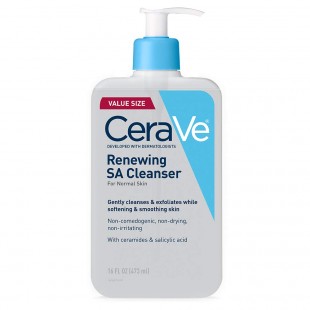 CeraVe Renewing SA Cleanser with Salicylic Acid, BHA, Hyaluronic Acid, Niacinamide & Ceramides 16floz