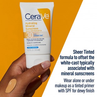 CeraVe Tinted Mineral Sunscreen with SPF 30
