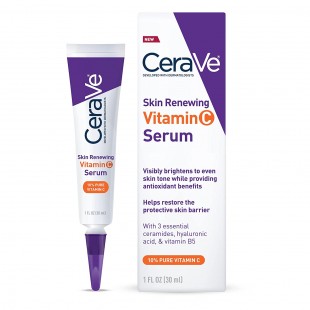 CeraVe Skin Renewing Vitamin C Serum with 10% Pure Vitamin C and Hyaluronic Acid