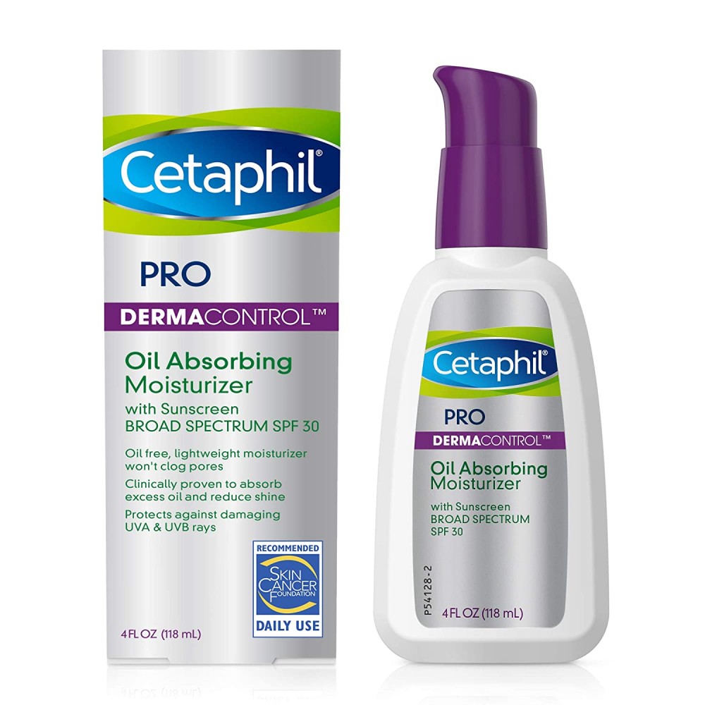 CETAPHIL Dermacontrol Oil Absorbing Moisturizer with SPF 30 for Sensitive, Oily Skin