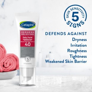 CETAPHIL Redness (AR) Relieving Daily Facial Moisturizer SPF40 Neutral Tint 1.7floz