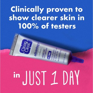 CLEAN & CLEAR Advantage Acne Spot Treatment Gel Cream with 2% Salicylic Acid