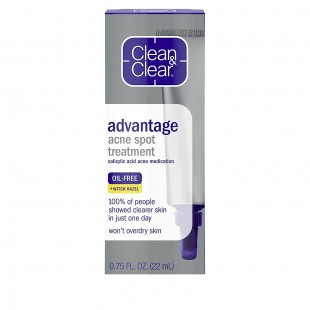 CLEAN & CLEAR Advantage Acne Spot Treatment Gel Cream with 2% Salicylic Acid