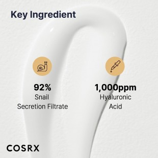COSRX Snail Mucin 92% Moisturizer 3.52 oz, Daily Repair Face Gel Cream