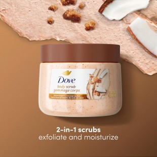 Dove Exfoliating Body Polish Scrub with Brown Sugar & Coconut Butter 425g