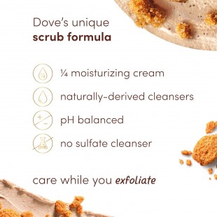 Dove Exfoliating Body Polish Scrub with Brown Sugar & Coconut Butter 425g