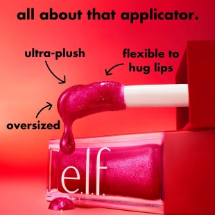 e.l.f. Jelly Pop Glow Reviver Lip Oil HOT PINK, Limited Edition, Ultra-Glossy Finish, Non-Sticky Feel 7,6mL