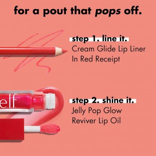 e.l.f. Jelly Pop Glow Reviver Lip Oil HOT PINK, Limited Edition, Ultra-Glossy Finish, Non-Sticky Feel 7,6mL