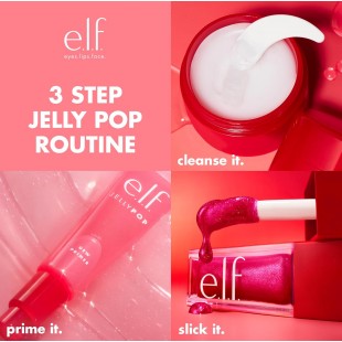 e.l.f. Jelly Pop Glow Reviver Lip Oil HOT PINK, Limited Edition, Ultra-Glossy Finish, Non-Sticky Feel 7,6mL