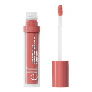 e.l.f. Sun Boss Gloss SPF 25, Pigmented Lip Gloss For A High-Shine Finish - Blush Much?
