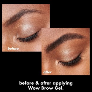 e.l.f. Wow Brow Gel, TAUPE, Wax-Gel Hybrid, Creates Full, Voluminous-Looking Brows