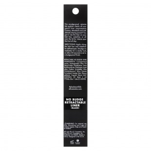 e.l.f. No Budge Retractable Eyeliner, Creamy, Ultra-Pigmented, Black