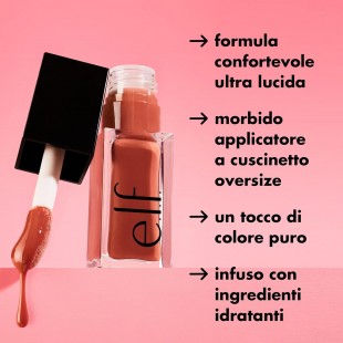 e.l.f. Glow Reviver Lip Oil, Infused With Jojoba Oil, Vegan & Cruelty-free, Pink Quartz 7.6mL