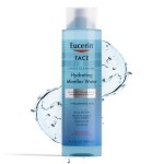Eucerin Hydrating Micellar Water, Face Cleanser and Makeup Remover with Hyaluronic Acid, 13.5 Floz