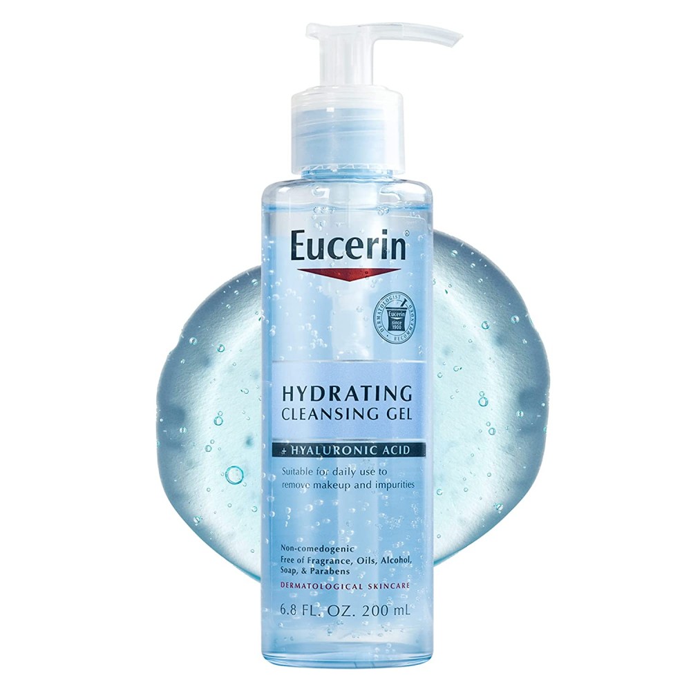 Eucerin Hydrating Cleansing Gel with Hyaluronic Acid 6.8 Fl Oz