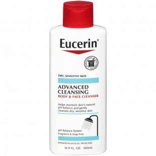 Eucerin Advanced Cleansing Body & Face Cleanser 16.9 floz 