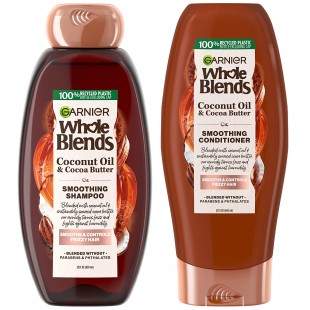 Garnier Whole Blends Smoothing Coconut Oil and Cocoa Butter Extracts Shampoo and Conditioner
