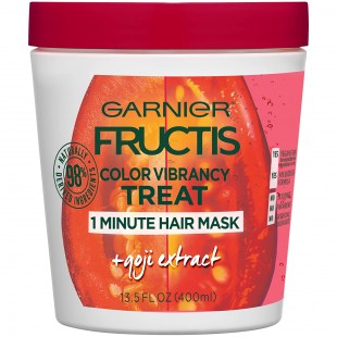 Garnier Fructis Color Vibrancy 1 Minute Hair Mask With Goji Extract, 13.5 floz