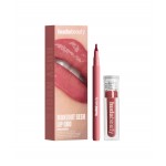 HUDA BEAUTY Make Out Sesh Lip Stain and Lip Gloss Duos Rosy Nude 4.9mL