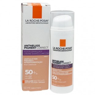 La Roche-Posay Anthelios Pigment Correct Sunscreen Cream-Gel Medium SPF50+ 