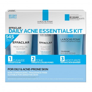 La Roche-Posay Effaclar Dermatological 3 Step Acne Treatment System