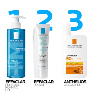 La Roche-Posay Effaclar +M Purifying Foaming Gel Cleanser for Oily Skin 200mL
