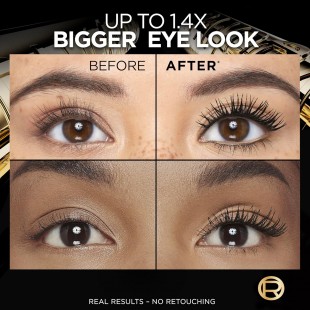 L'Oreal Voluminous Panorama Mascara Washable Longwear and Smudge Resistant Make Up, Blackest Black 9.9mL