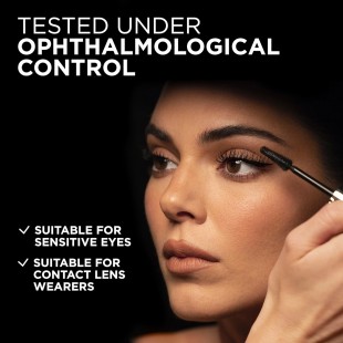 L'Oreal Voluminous Panorama Mascara Washable Longwear and Smudge Resistant Make Up, Blackest Black 9.9mL
