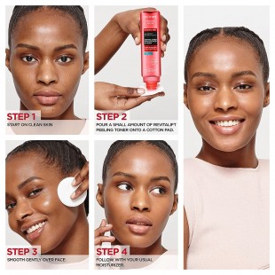 L'Oréal Revitalift 5% Pure Glycolic Acid Peeling Toner with Aloe Vera, Alcohol Free, Fragrance Free 6 fl oz