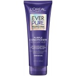 L'Oréal EverPure Sulfate Free Brass Toning Purple Conditioner for Blonde, Bleached, Silver, or Brown Highlighted Hair