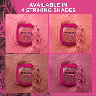 L'Oreal Paris Infallible Soft Matte Blush, Long-Lasting and Waterproof, Daring Rosewood 20 9gr