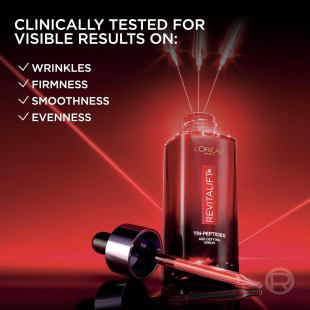 L'Oreal Revitalift Triple Power Age-Defying Face Serum, Anti Aging Serum with 3 in 1 Benefits, Reduces Wrinkles 30mL