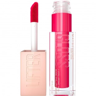 Maybelline Lifter Gloss BUBBLEGUM Color, Hydrating Lip Gloss with Hyaluronic Acid