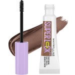 Maybelline Super Lock Brow Glue Eyebrow Gel, Lightweight Brow Gel For Up To 24HR Hold, Medium Brown 7mL