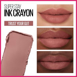 Maybelline Super Stay Ink Crayon Matte Lipstick with Built-in Sharpener Trust Your Gut 10