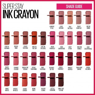 Maybelline Super Stay Ink Crayon Matte Lipstick with Built-in Sharpener Trust Your Gut 10