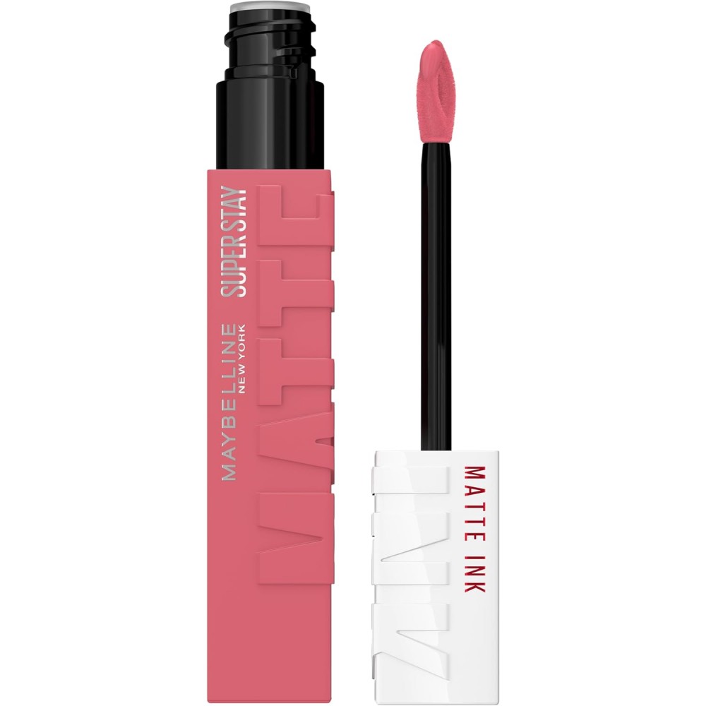 Maybelline Super Stay Matte Ink Liquid Lipstick Makeup, REVOLUTIONARY 180 Light Mauve Pink 5mL