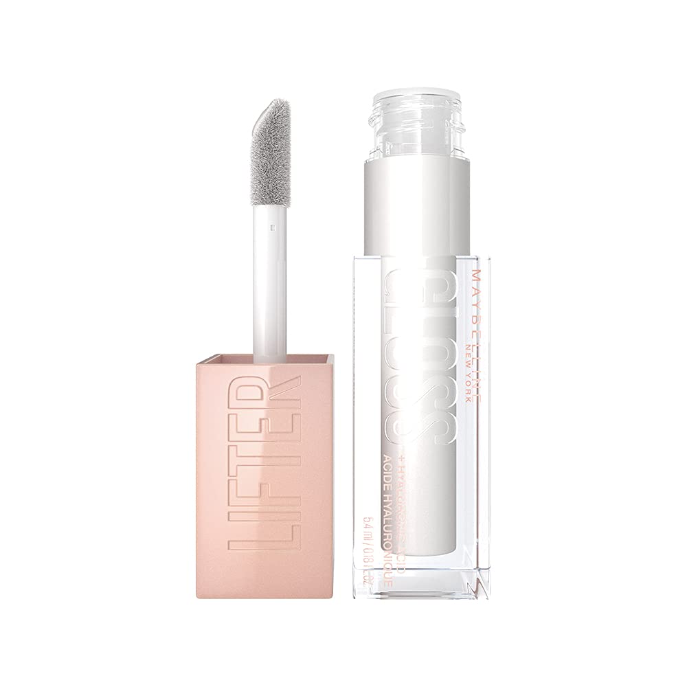 Maybelline Lifter Gloss PEARL Color, Hydrating Lip Gloss with Hyaluronic Acid 