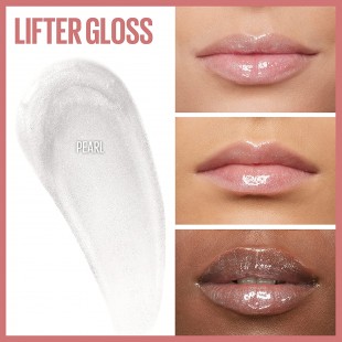 Maybelline Lifter Gloss PEARL Color, Hydrating Lip Gloss with Hyaluronic Acid 