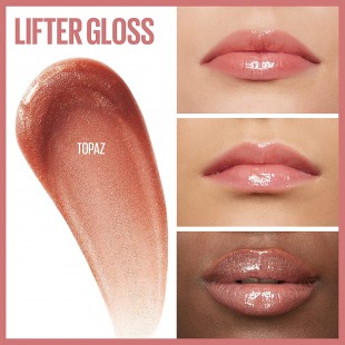 Maybelline Lifter Gloss TOPAZ Color, Hydrating Lip Gloss with Hyaluronic Acid