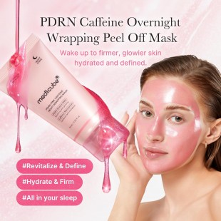 MEDICUBE Wrapping Mask PDRN Caffeine Overnight Peel Off Facial Mask 75mL