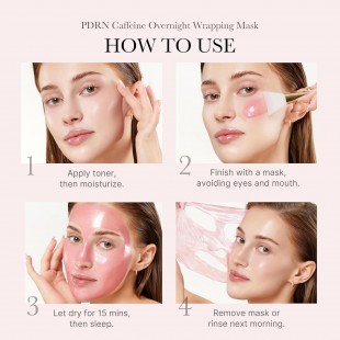 MEDICUBE Wrapping Mask PDRN Caffeine Overnight Peel Off Facial Mask 75mL